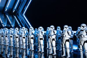 Storm Troopers inside Star Wars: Rise of the Resistance attraction